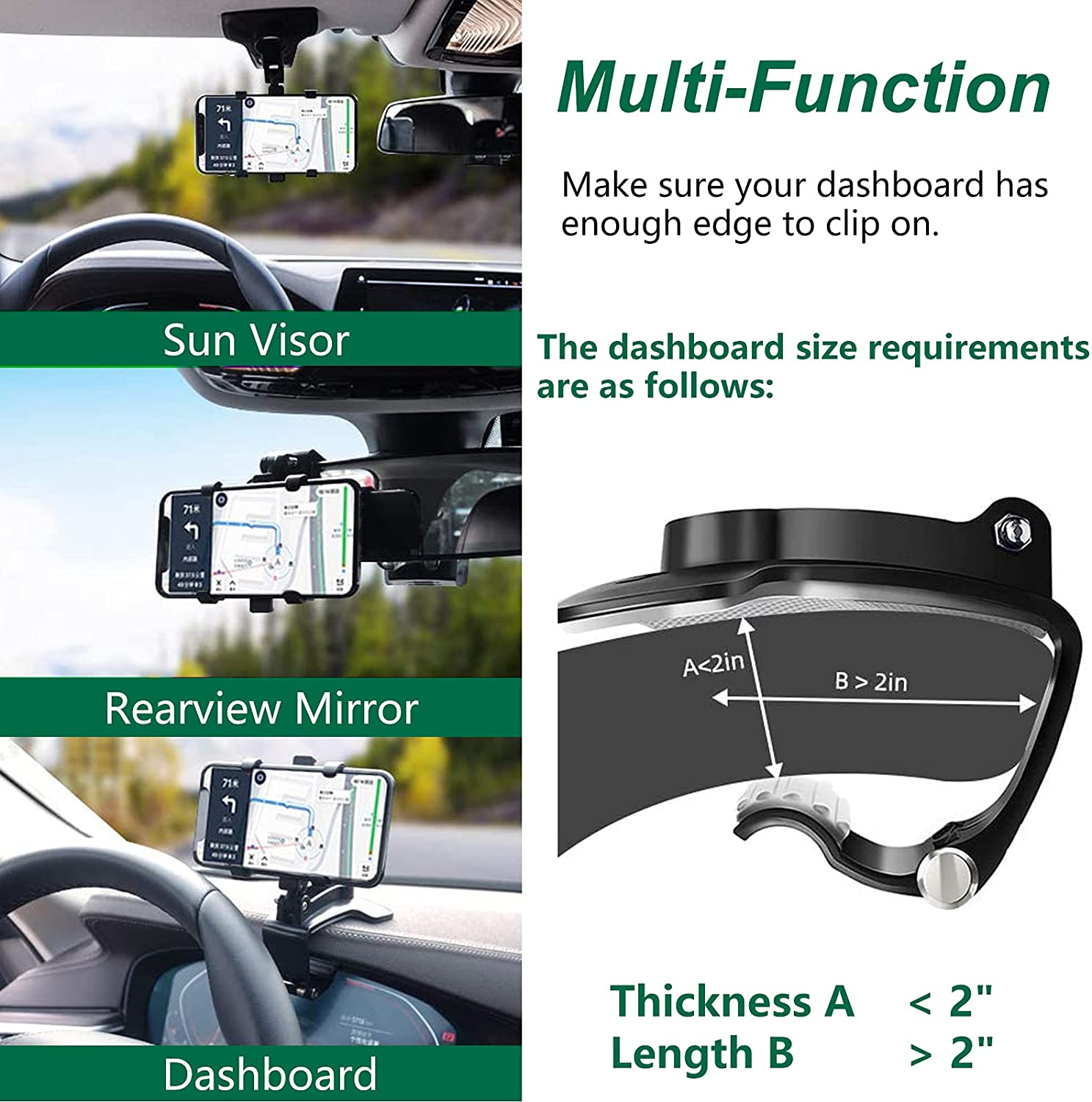 Universal Car Dashboard Phone Holder