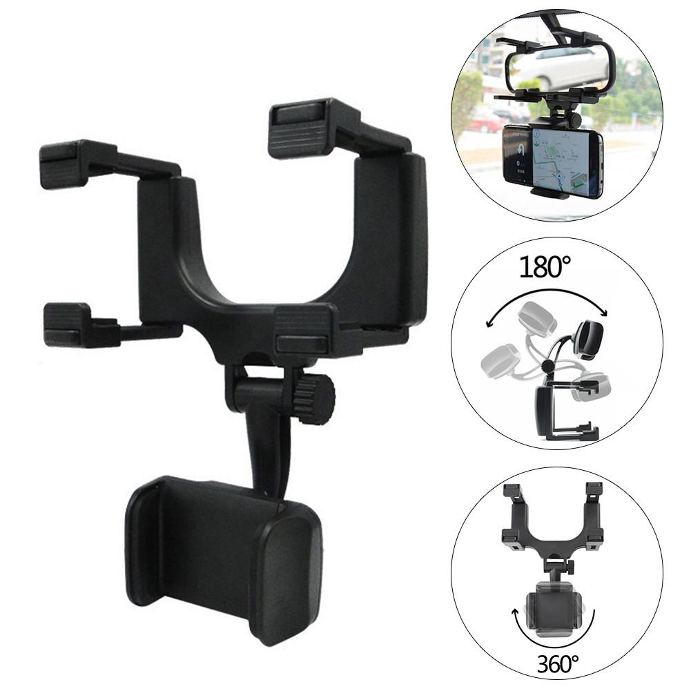 360° Rear-view Mirror Phone Mount