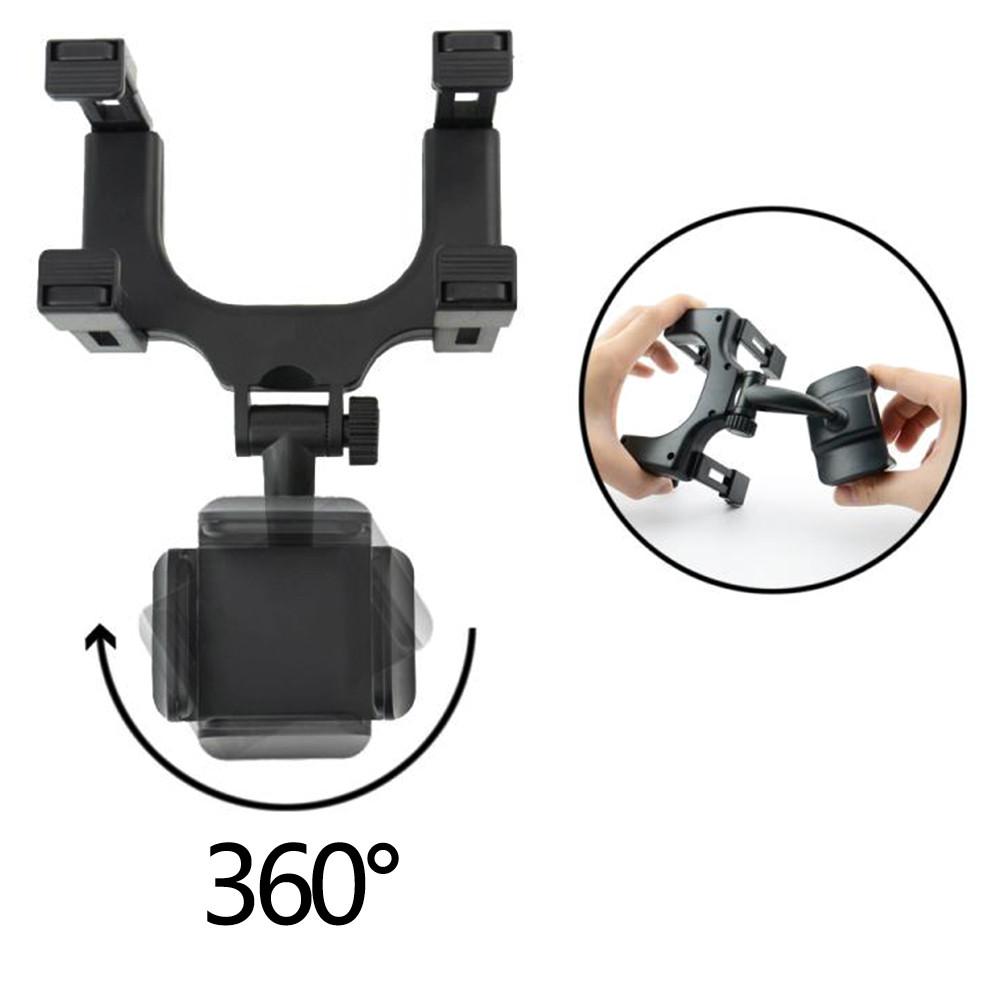 360° Rear-view Mirror Phone Mount