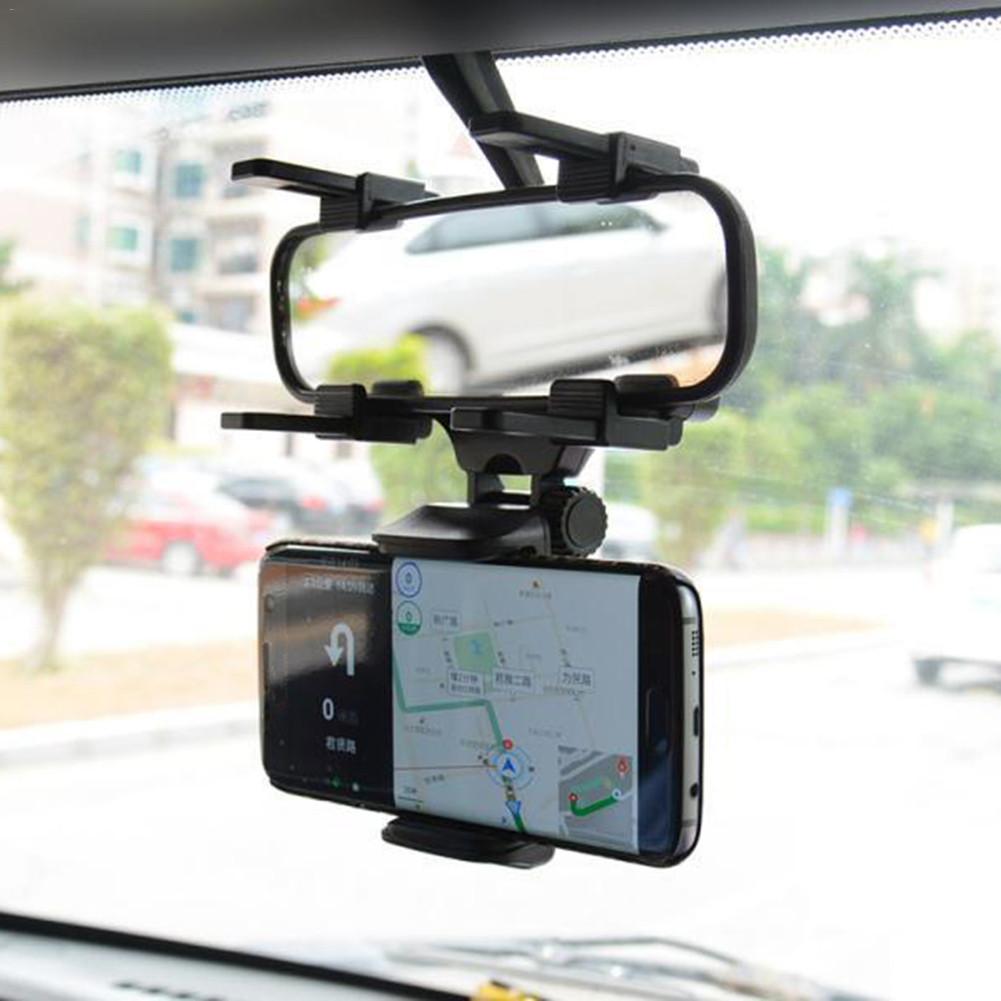 360° Rear-view Mirror Phone Mount